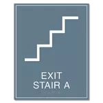 Stairway Exit Sign - DC Compliant