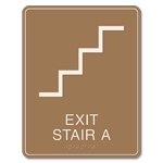 Stairway Exit Sign - DC Compliant