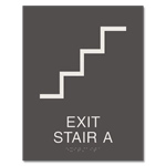 Stairway Exit Sign - DC Compliant