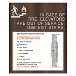 Standard Elevator Evacuation Plans - CA Compliant
