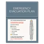 Standard Entrance Evacuation Plans - CA Compliant
