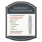 Standard Entrance Evacuation Plans - CA Compliant