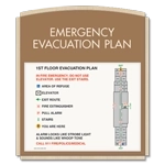 Standard Entrance Evacuation Plans - CA Compliant