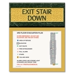 Standard Stairway Evacuation Plans - CA Compliant