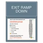 Standard Stairway Evacuation Plans - CA Compliant