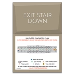 Standard Stairway Evacuation Plans - CA Compliant