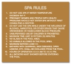 State Pool Sign - Spa Rules - Alabama Compliant