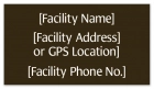 Texas Emergency Phone Location Sign