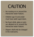 Utah Interactive Water Feature Caution Sign