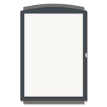 Vertical Message / Evac Holder for 11" x 8.5" Paper