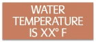 Wisconsin Water Temperature Pool Sign