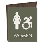 Women Sign w/Female & Dynamic ISA Symbols