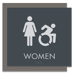 Women Sign w/Female & Dynamic ISA Symbols