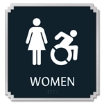 Women Sign w/Female & Dynamic ISA Symbols