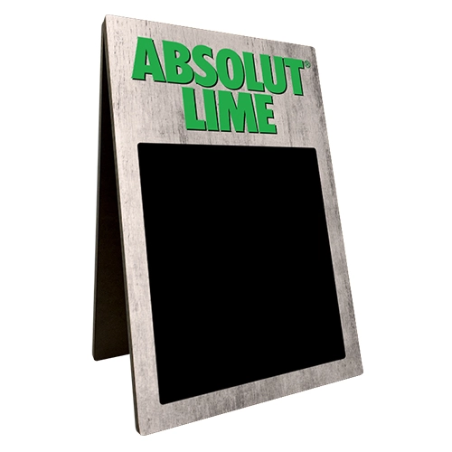 Wood Look Chalkboard Mini A-frame Table Tent