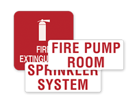 fire equipment signs